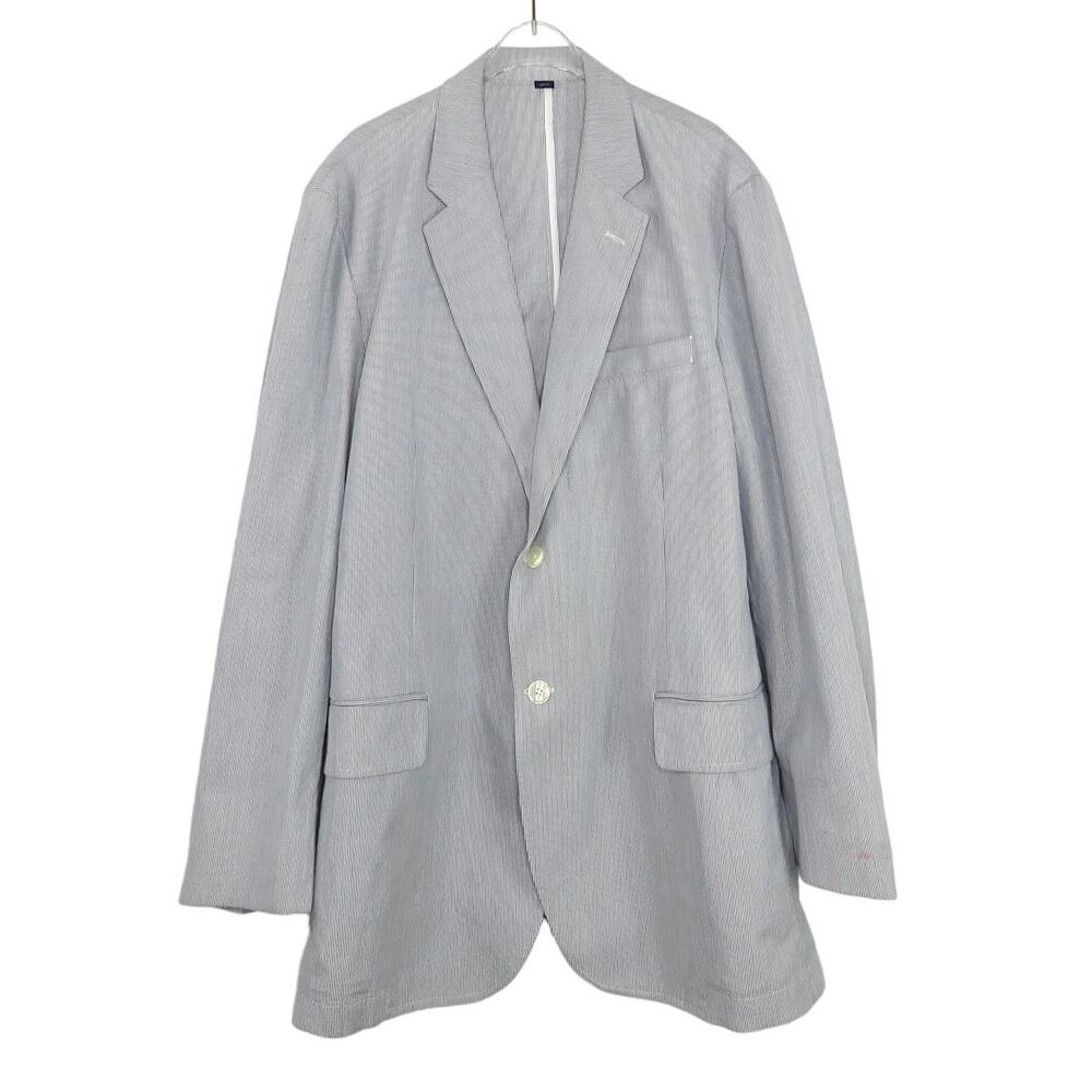 Vintage Club Room Striped Mens Blue Pinstripe Suit Jacket  Large